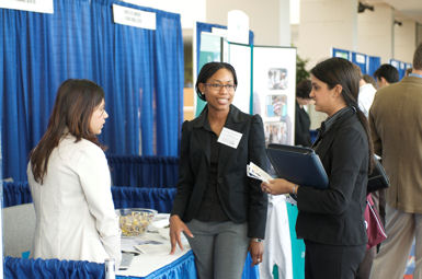 Students practice networking and gather essential information about the residency application process and the Match at the Fourth Annual Residency Fair
