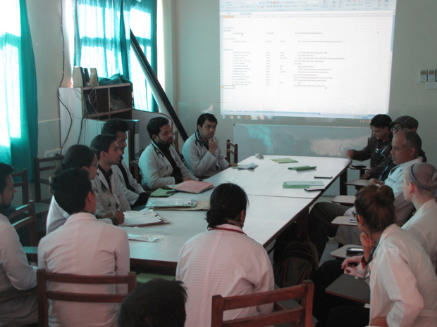 Morning handover rounds take place within the medical department of Patan Academy of Health Sciences in Kathmandu Nepal Photo courtesy of Mark Zimmerman MD